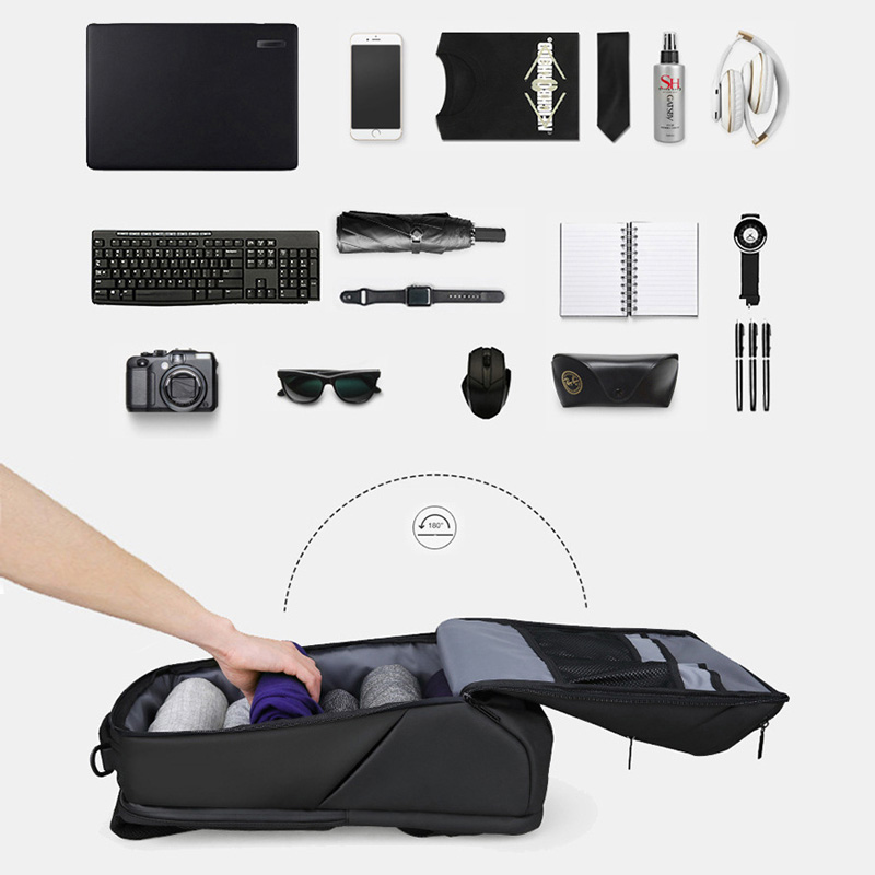 Factory wholesale usb waterpoof business custom logo backpack bag men laptop backpack