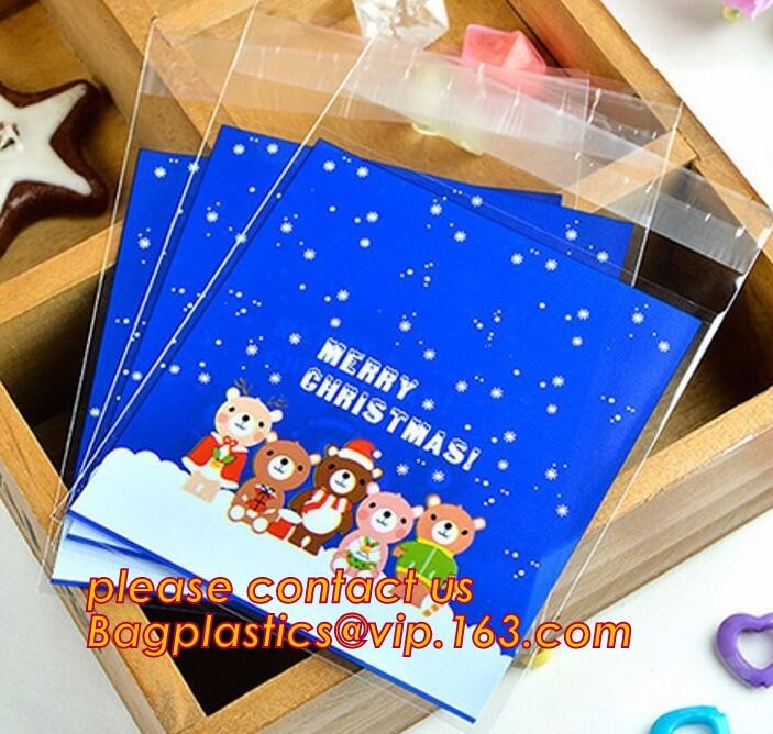 gravure printing halloween party bag, cute design food grade plastic cookie packing,halloween shrink cello treat bags fo