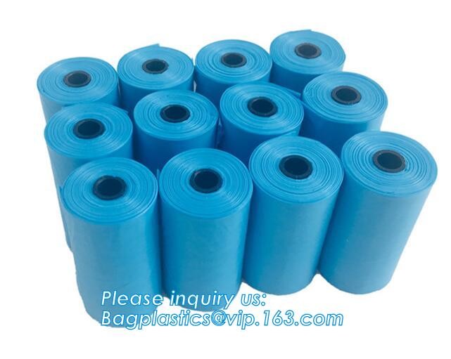 10 Rolls/150Pcs Plastic Pet Dog Waste Bags 33 * 22cm Durable Trash Cleaning Bag, cornstarch based compostable pet waste