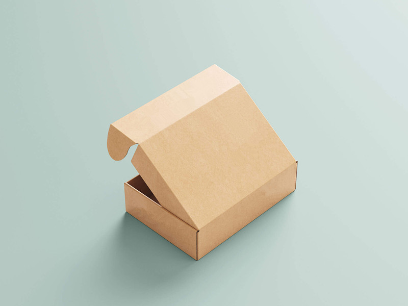 brown kraft corrugated packaging delivery boxes