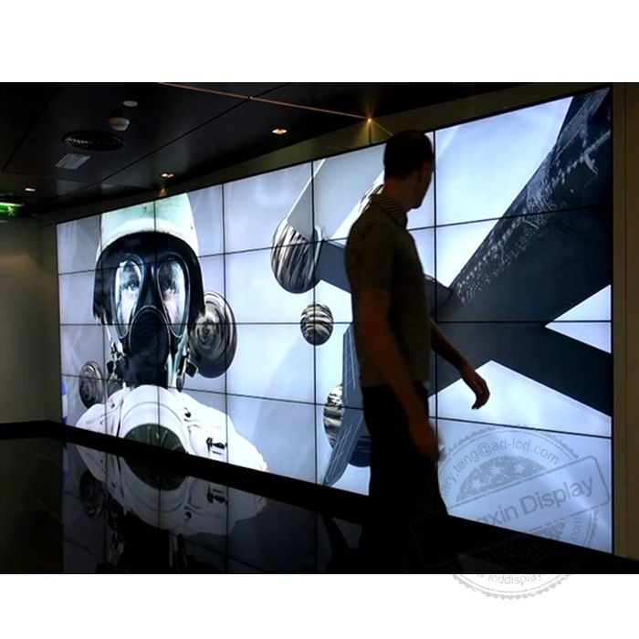 High Definition 46" 1.7mm bezel LCD DID Video wall 3x3 for Seamless Video Wall Panel Size