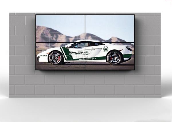 Quality Exhibition Multi Screen Display Wall 46 Inch 500Nits Brightness 3.5mm Bezel Width for sale