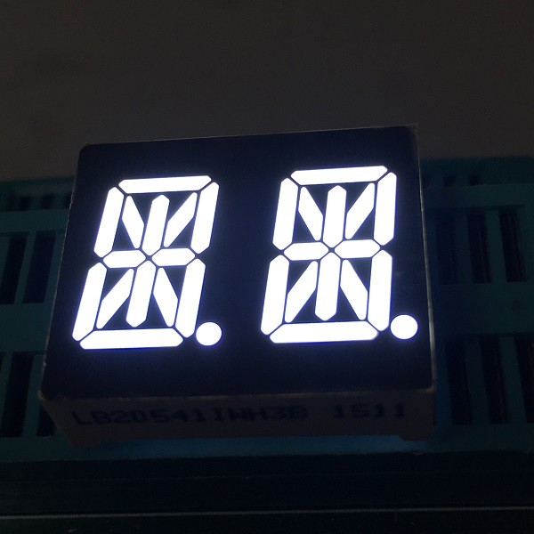 Ultra Bright White 0.54" 14 Segment Led Display Dual Digit common anode For Instrument Panel