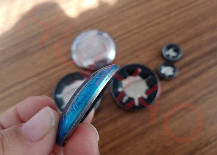 Stainless Steel Capped Starlock Washers For Imperial Round Shafts
