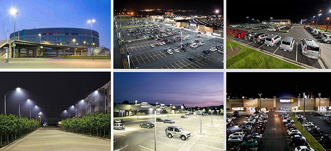 180 Watt Led Street Light Fixtures / Led Shoebox Pole Light Aluminum Body Material