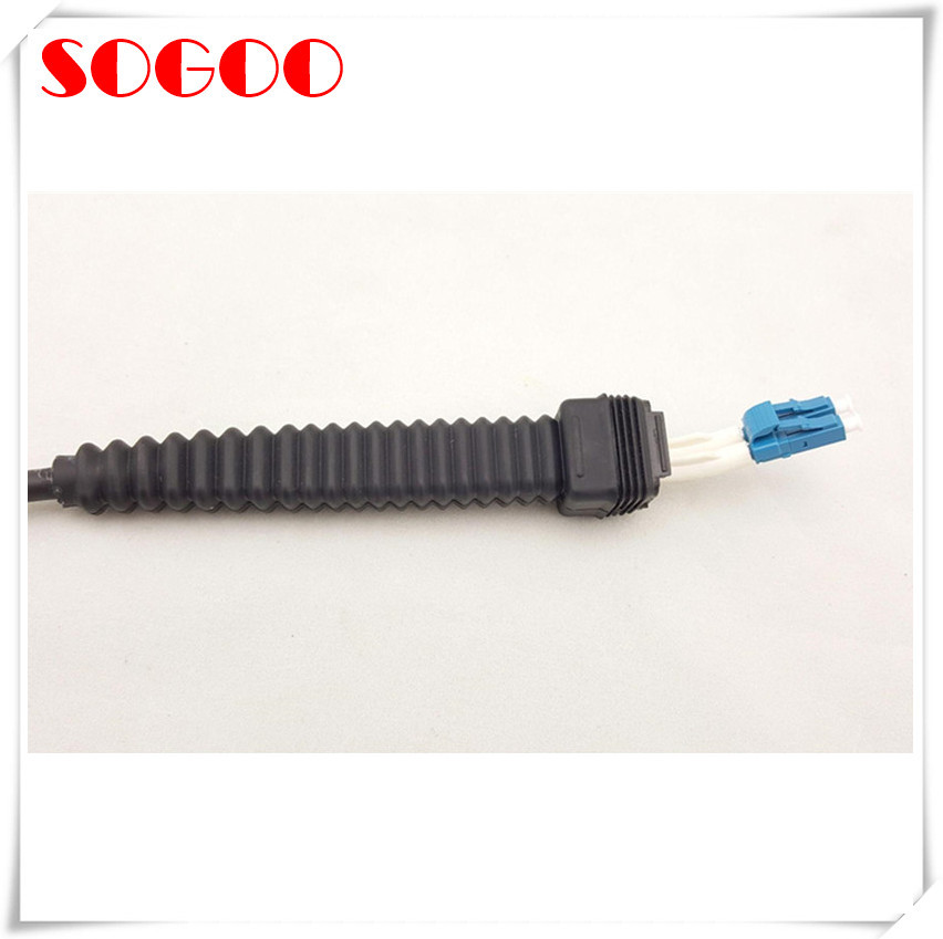 NSN Boot FTTA Cable Armored CPRI Fiber Cable 2 Fibers LC / UPC 50m Multi Mode 50 / 125