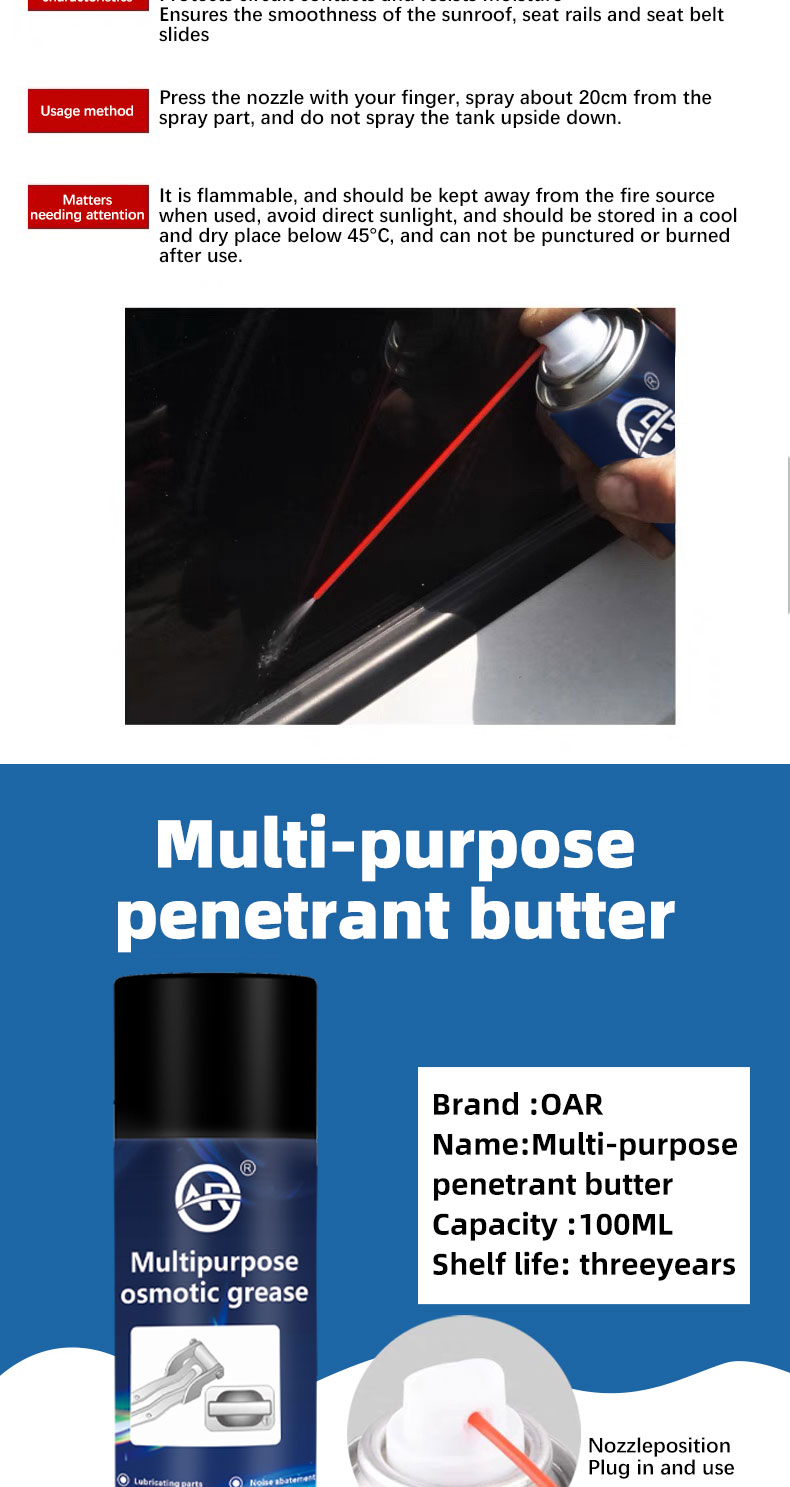 Rubber and Plastic Protectant with Lubricating Effect 150ml Auto Parts Protection Kit