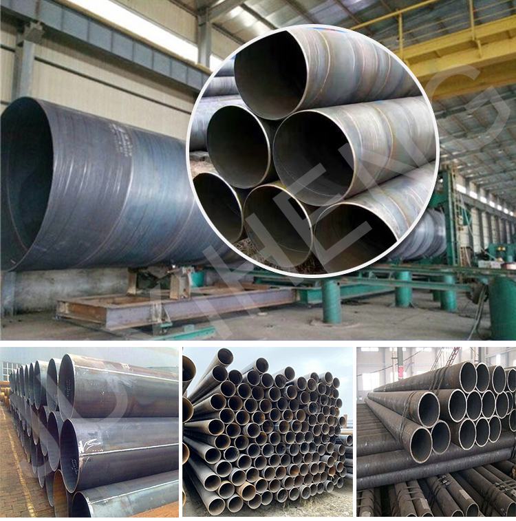 ERW Welded Galvanized Pipe Customized Spiral Welded Carbon Steel Pipe 6m