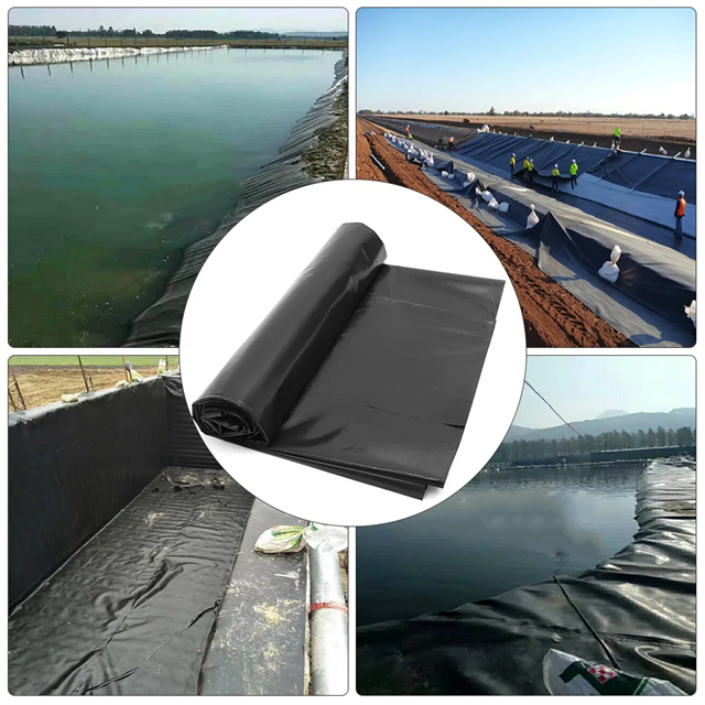 1.5mm Plastic HDPE Liner for Fish Farming and Landfill Waterproofing Width 2m-8m