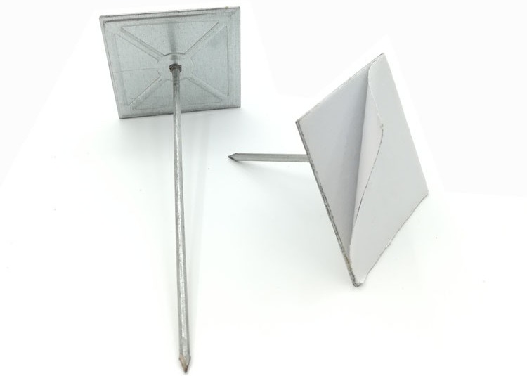 High Tensile Aluminum Insulation Anchor Pins , Self Adhesive Insulation Fixing Pins