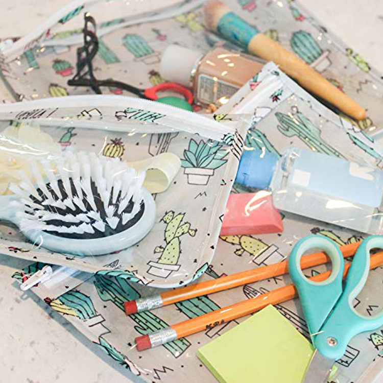 Clear Front Waterproof Baby Bag Transparant Design Polyester Eco Friendly Material