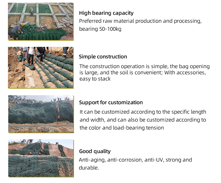 Industrial Design Style Made in Geobag for Environment Protection and Slope Greening