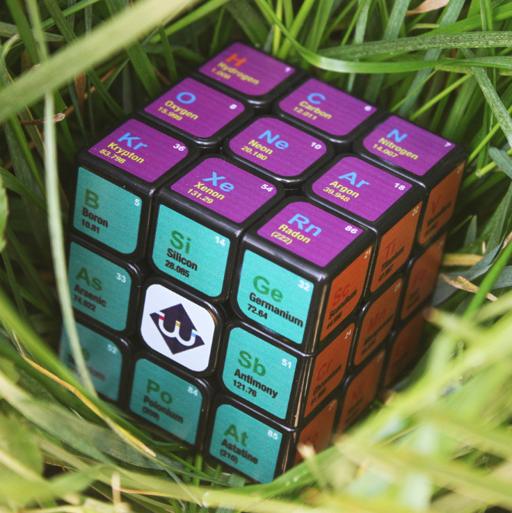 UV Printing Chemistry Magic Cube Puzzle Educational IQ Test Brain Teaser Toys 85g