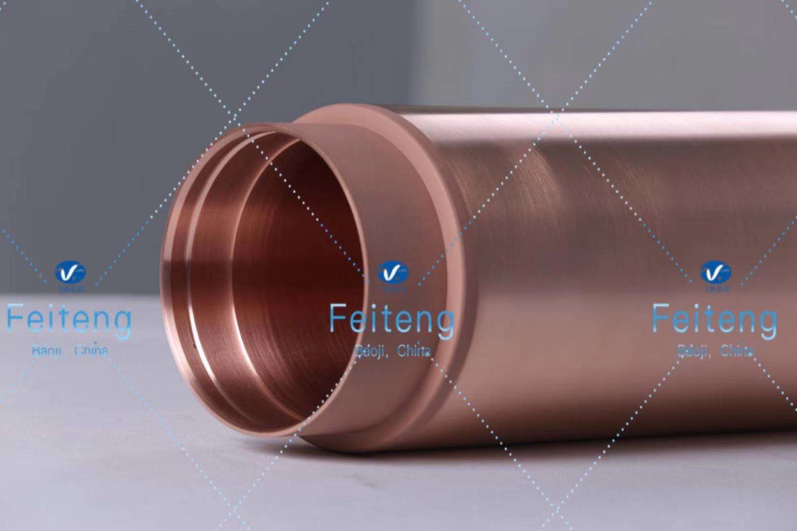 Oxygen Free Vacuum Smelting Copper Target 155OD*125ID*888