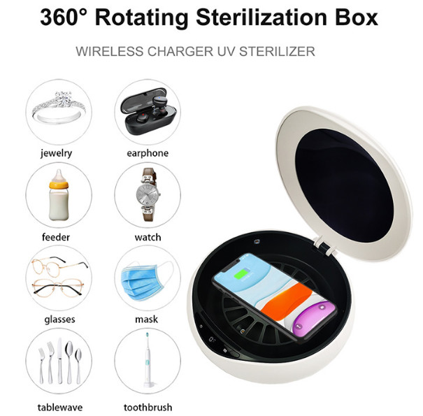 Wireless Charging 30mw 9V 1.12A UV Disinfection Box