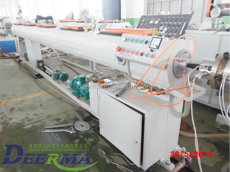 SJ65/30 PPR Pipe Extruder 80kg/H - 120kg/H Plastic Pipe Manufacturing Machine