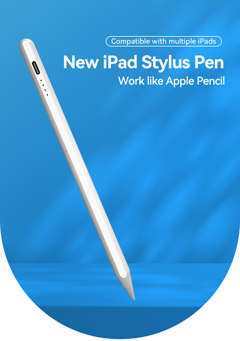 Customizable Tablet Palm Rejection Stylus Pen High Sensitivity With 1.9mm Tip Diameter