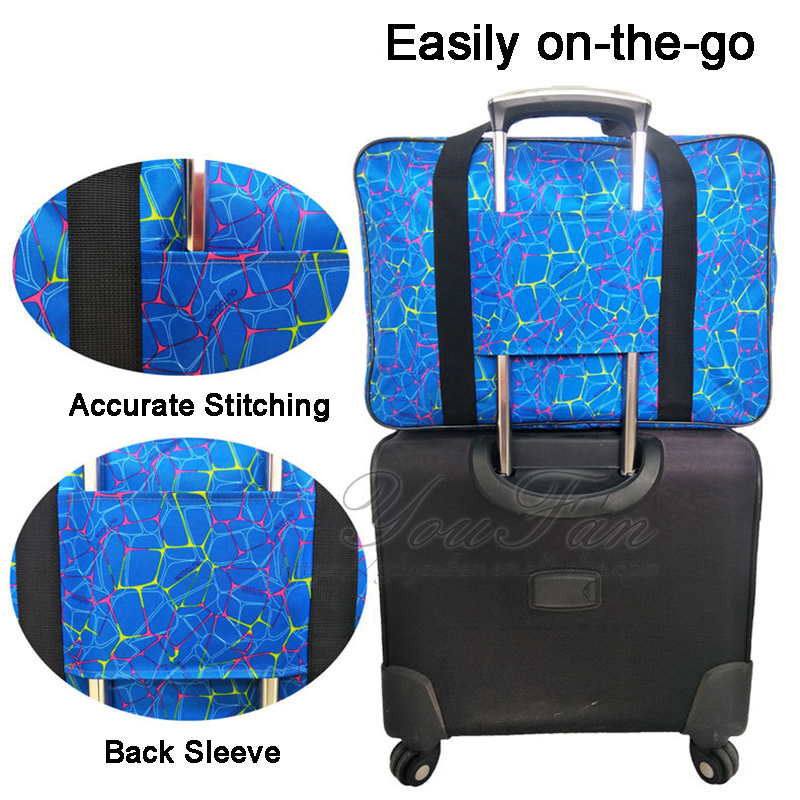 Casual Travel Duffel Bags , Smooth Zipper Closure Carry On Duffel Bag
