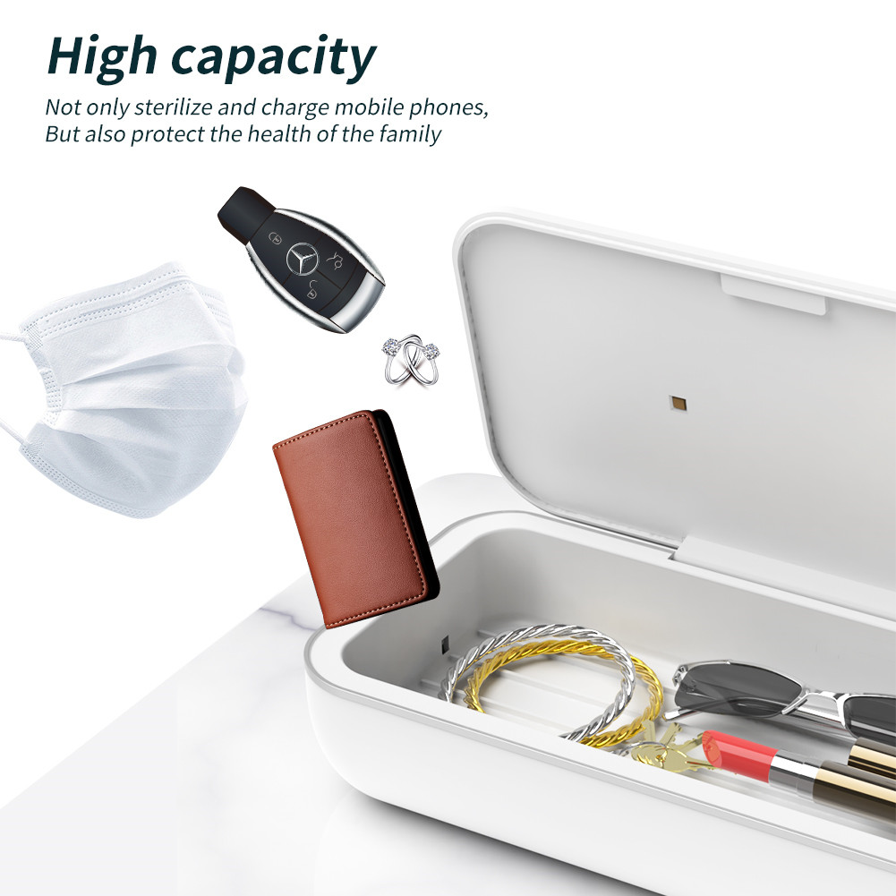 6pcs Lamps UVC Mobile Phone Disinfection Box 10W Sterilization Box For Phone