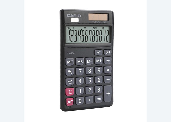 For Authentic Casio Casio SX-300 Mini Portable Carry on Pocket Small Calculator with Holster