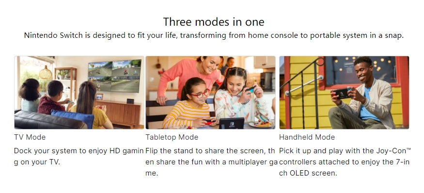 Original Somatosensory Portable Handheld Game Console Free Games Switch Used for Nitendo Switch OLED