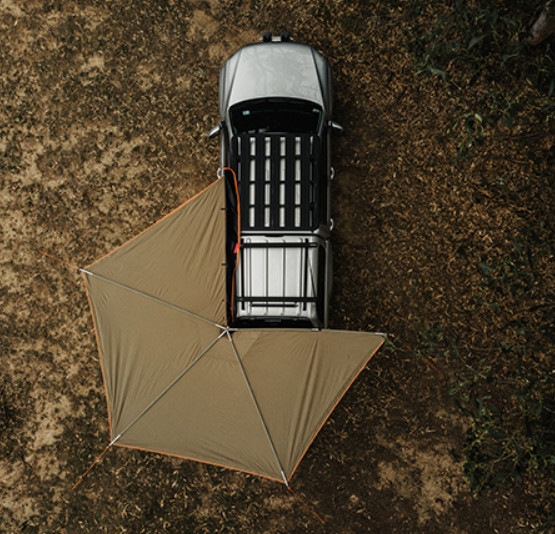Sunproof Waterproof 270 Degree hardtop rooftop tent With Cloth Room