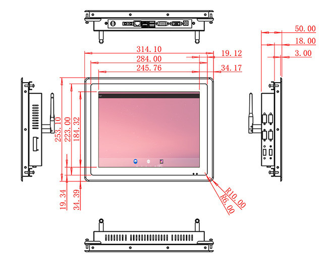 12.1-Inch Compact Android Touch Screen for Medical Interfaces and Control Systems