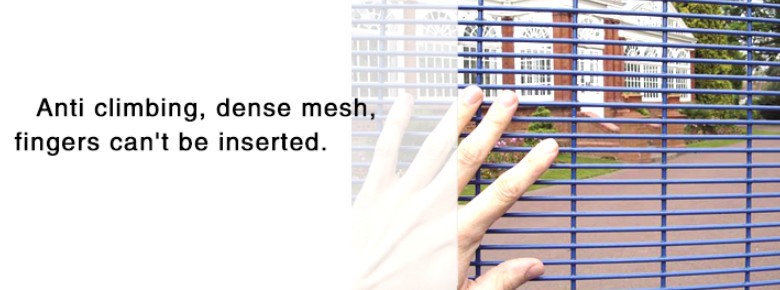 12.7x76.2mm Mesh Hole 358 Welded Mesh Security Fence For Airport / Walkway