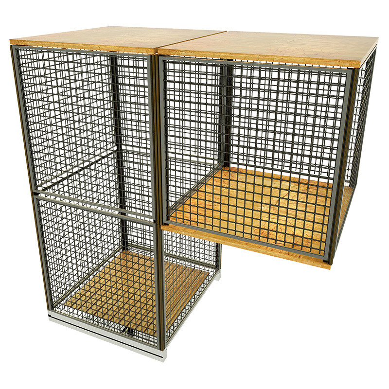 Household Metal Pet Cage Aluminum Alloy Dog House Cage Kennel Heavy Duty