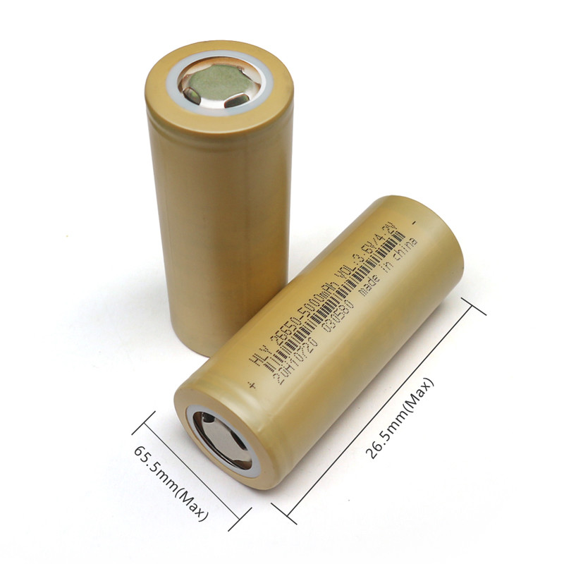 5000mAh 3.6V 26650 Lithium Ion Battery Cell For Power Tools