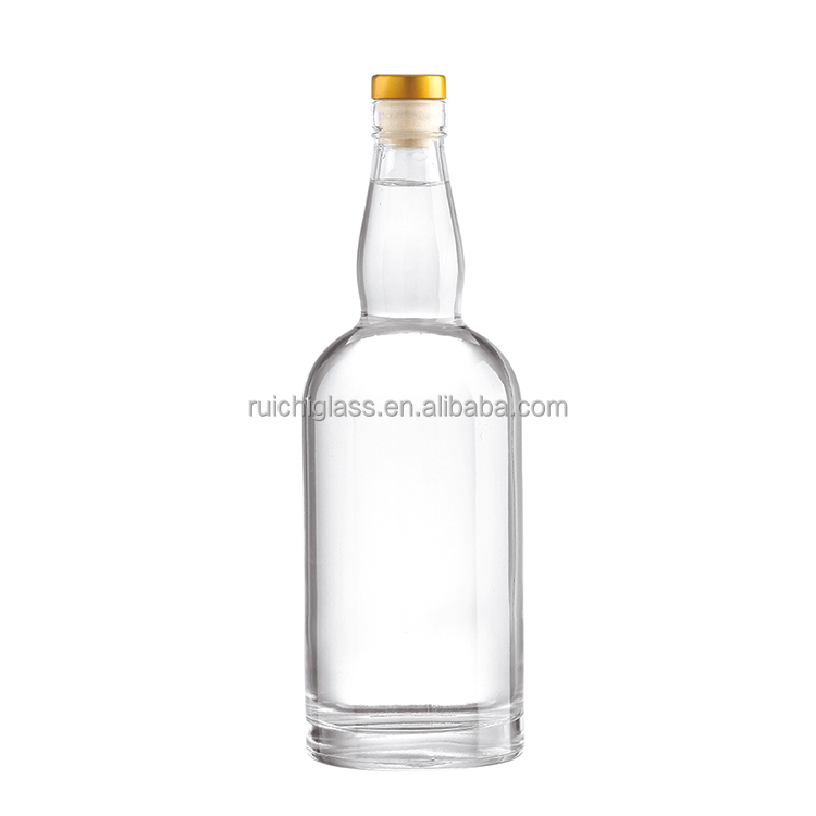 350ml 500ml 750ml Empty Glass Bottles for Liquor Collar Material Aluminum Plastic PP
