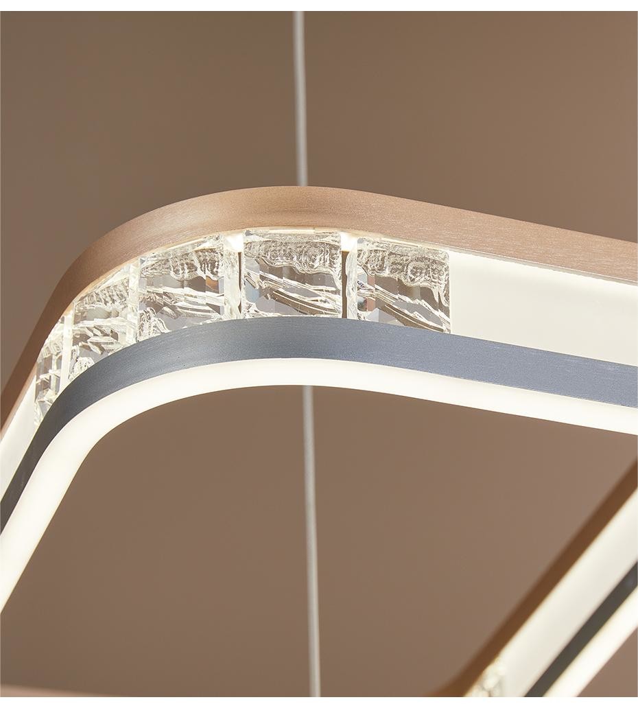 Acrylic Lampshade Waltz Chandelier Tri-Color LED 270W 250W