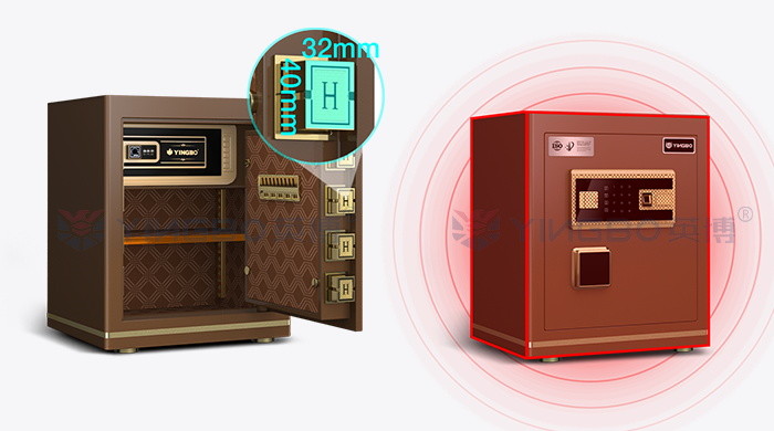 OEM Size 1.5Cu Ft Office Fingerprint Safe Box Solid Steel 26±2KG