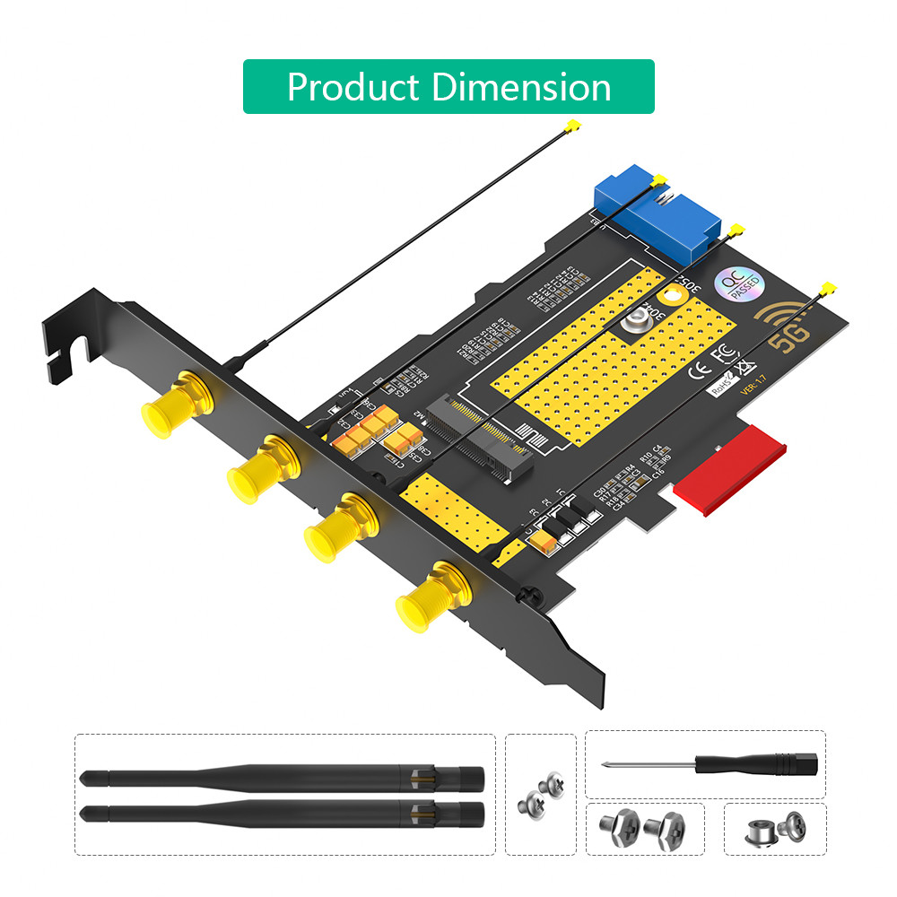 M.2 B key USB3.0 & PCIe dual bus interface 5G WWAN card Adapter Used for fast network connection