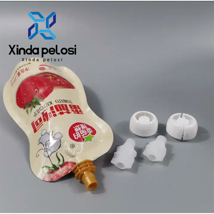 Custom Size Mushroom Shape Spout With Anti Choke Child-Resistant Baby Cap For Drink