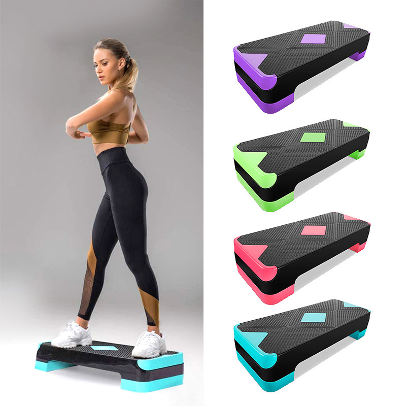 26.8in 16cm Aerobic Step Deck Yoga Fitness Up Boxes With Riser