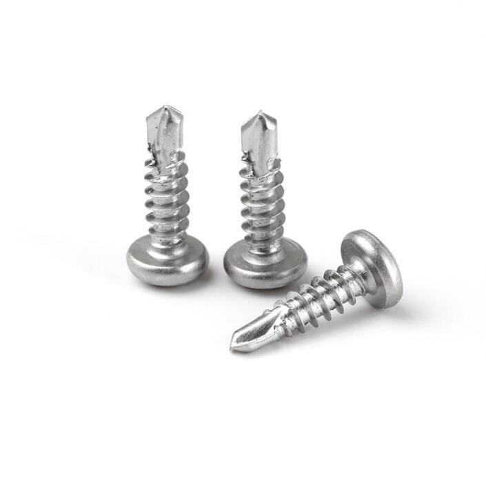 Cross Pancake Head Sheet Metal Screws 304 Stainless Steel - #10 x 1"