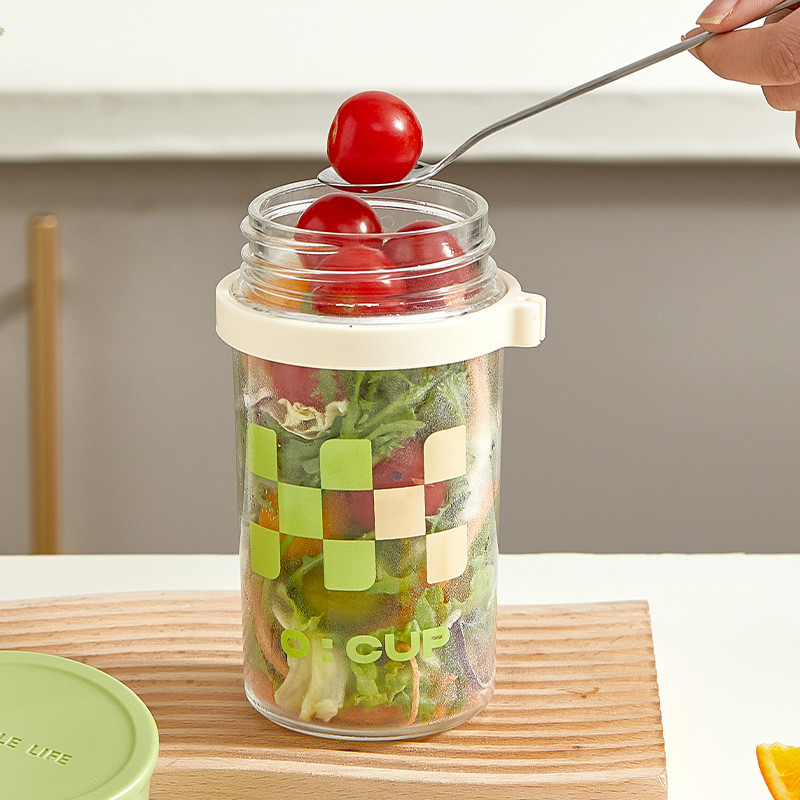 6 Pack Overnight Oats Containers With Lids For Oatmeal Pudding Yogurt Fruit Salad Storage