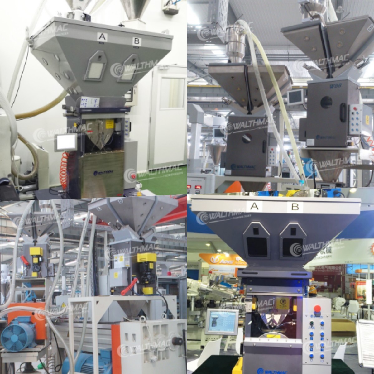 Stabilize Production Process Gravimetric Batch Blender For Mixing Four Components