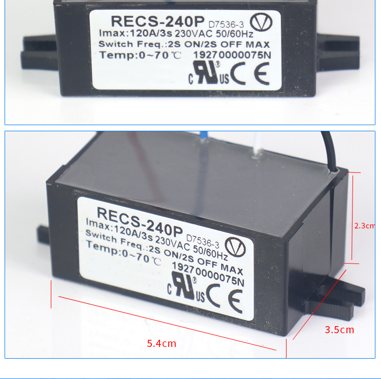 RECS 240P electronic centrifugal switch
