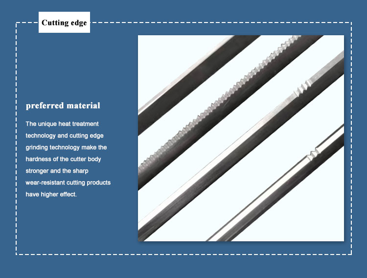 Sharp Diagonal Zig Zag Blade 58-62HRC Hardness Customized Coating Size