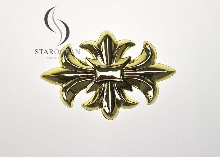 Golden ABS Coffin Accessories Durable Flat Coffin Lid Decoration Factory Price PF03
