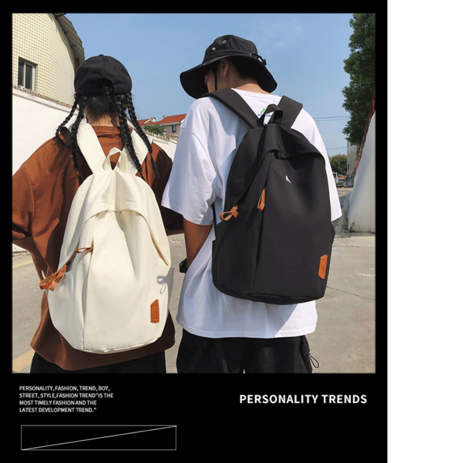 2024 NEW FASHION LIGHTWEIGHT TRAVEL LEISURE LARGE CAPACITY JUNIOR HIGH SCHOOL FEMALE COLLEGE STUDENTS SCHOOLBAG