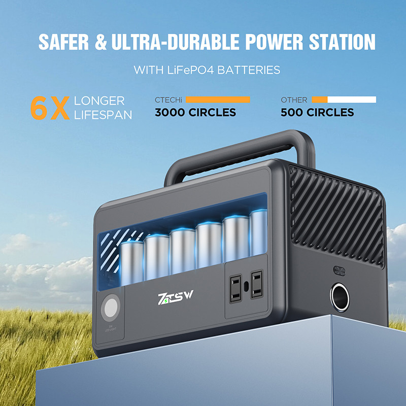 307Wh Portable Power Station GT300 Battery Pack For Camping