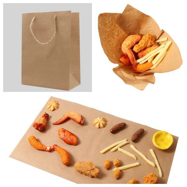 Food Wrapping Material 50gsm Brown Kraft Paper 280mm x 210m