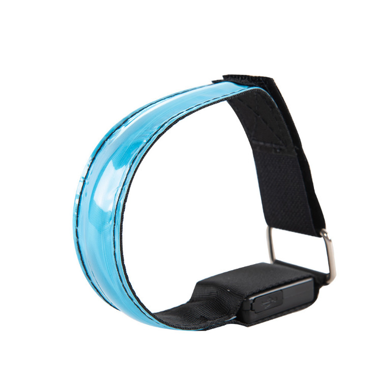 Rechargeable led luminous arm with LED reflective bracelet luminous with fun run outdoor sports running lights
