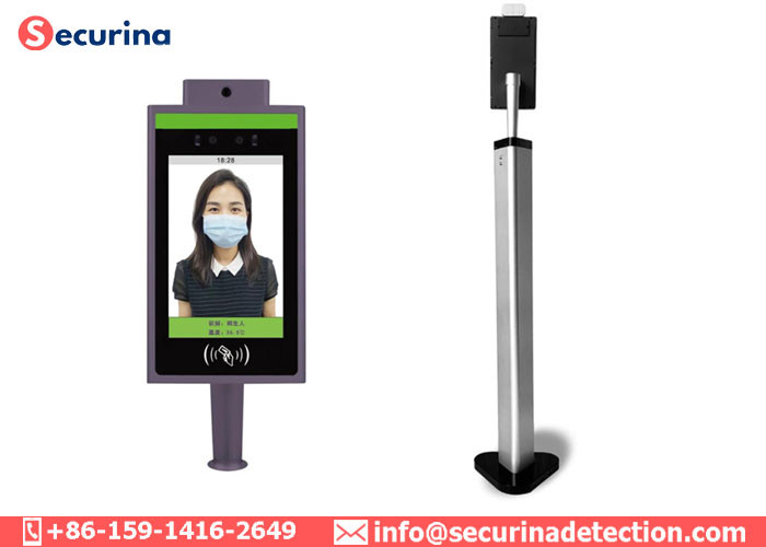 Andriod Operation System AI Facial Recognition Body Temperature Scanners For Epidemic Prevention