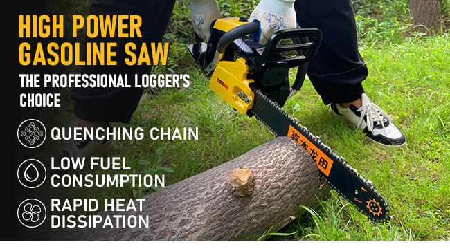 High Quality Wood Cutting Machine Tree Cutting Gasoline Chain Saw 16inch