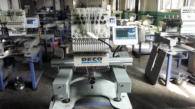Industrial Single Head Embroidery Machine Thready Holding System High Stable