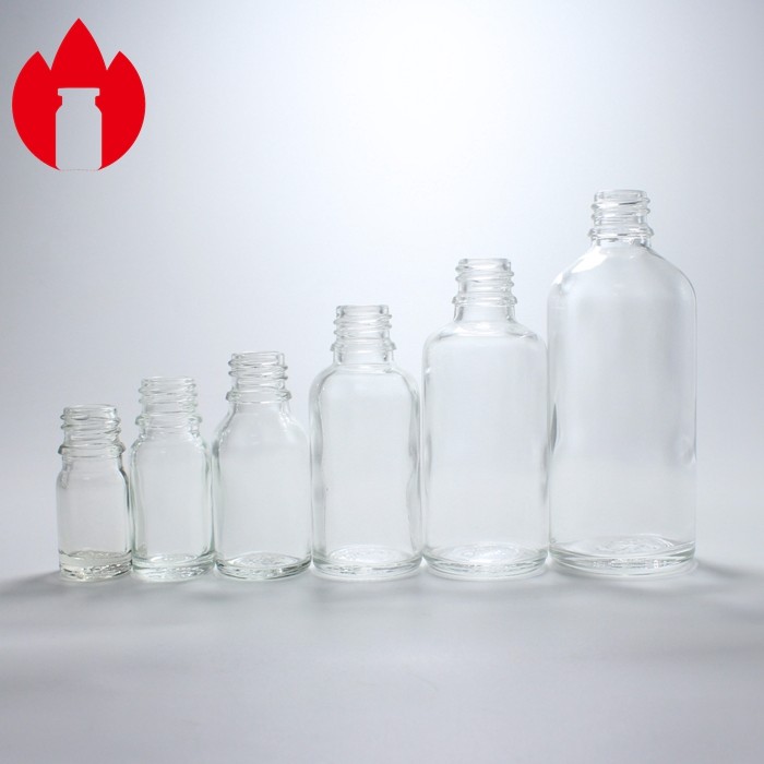 5ml-100ml Empty Cosmetic Essential Oil Glass Bottle With Dropper Cap